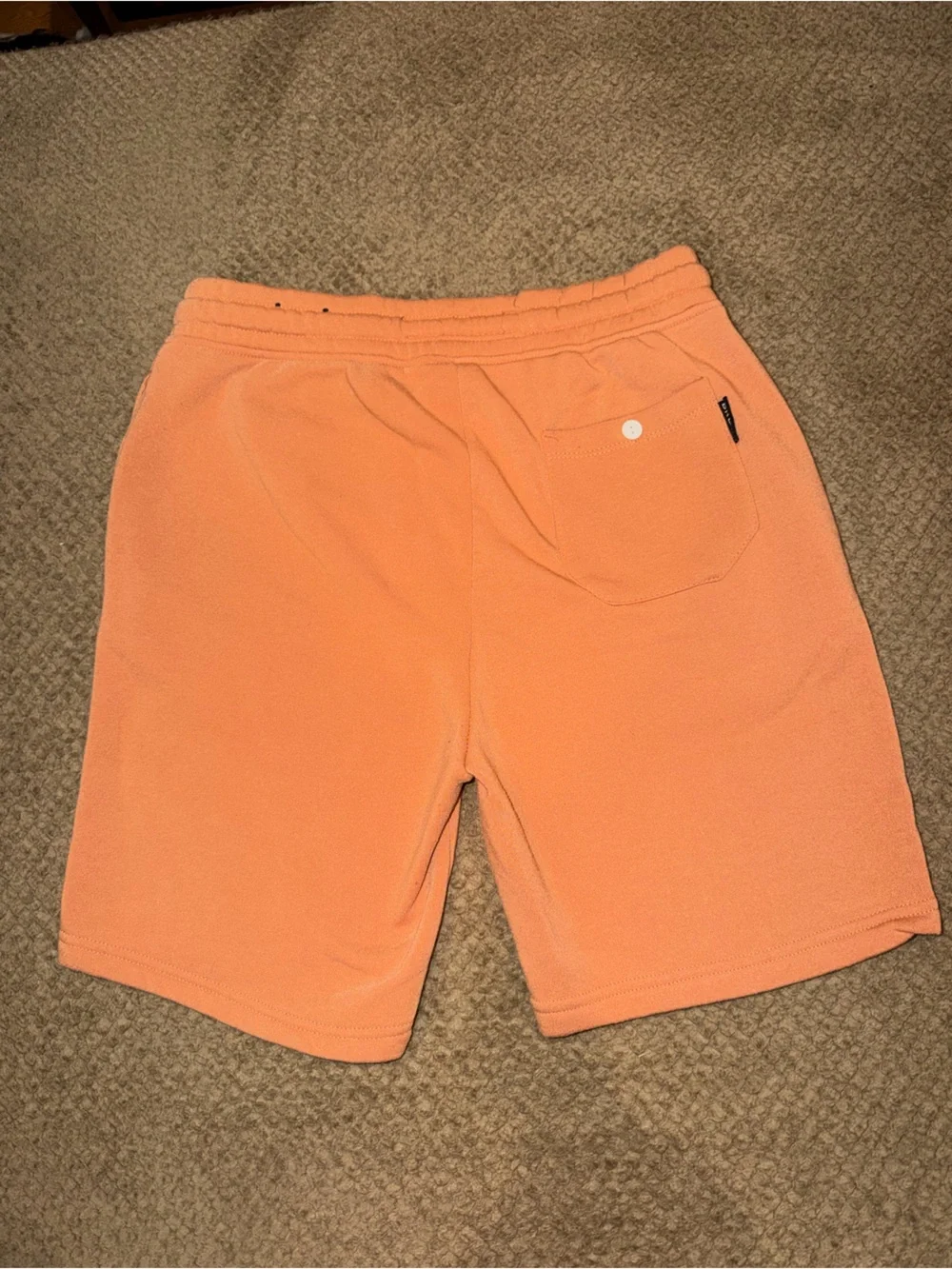 Brooklyn Cloth Men’s Peach Drawstring Fleece Polyester Sweat Shorts - Size M